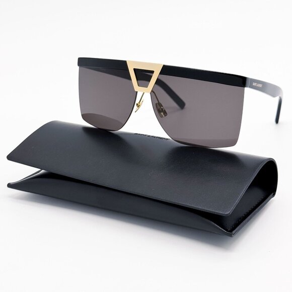 NEW SAINT LAURENT SUNGLASSES SL537 PALACE 001 BLACK EYEWEAR SL 537 PALACE 001 - Picture 1 of 9